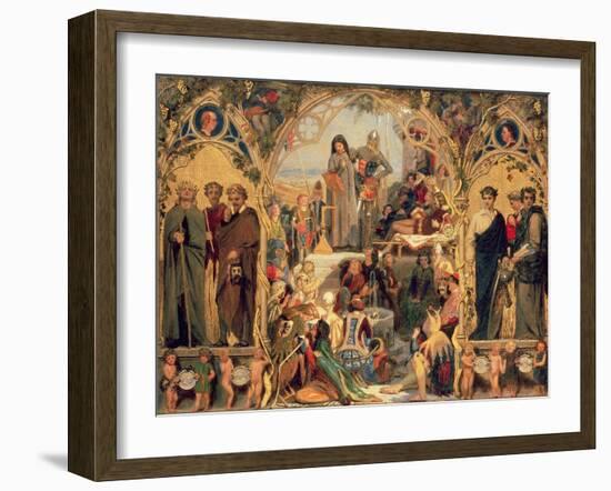 The Seeds and Fruit of English Poetry, 1845-Ford Madox Brown-Framed Giclee Print