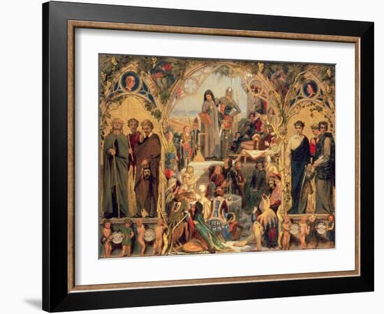 The Seeds and Fruit of English Poetry, 1845-Ford Madox Brown-Framed Giclee Print