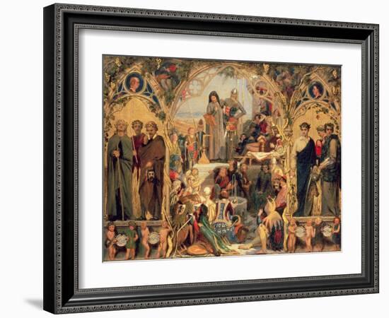 The Seeds and Fruit of English Poetry, 1845-Ford Madox Brown-Framed Giclee Print