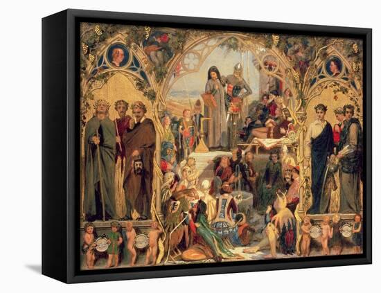 The Seeds and Fruit of English Poetry, 1845-Ford Madox Brown-Framed Premier Image Canvas