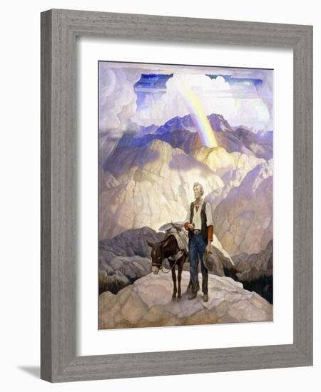 The Seeker, 1933 (Oil on Canvas)-Newell Convers Wyeth-Framed Giclee Print