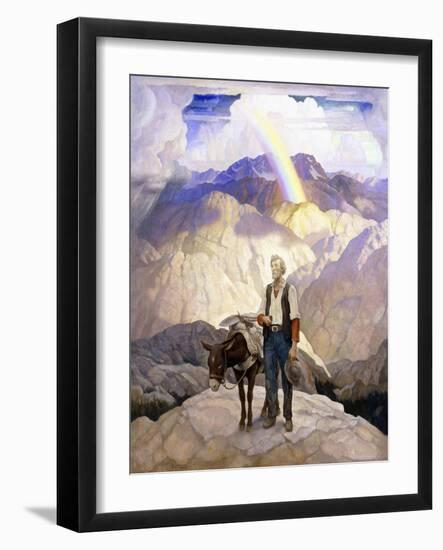 The Seeker, 1933 (Oil on Canvas)-Newell Convers Wyeth-Framed Giclee Print