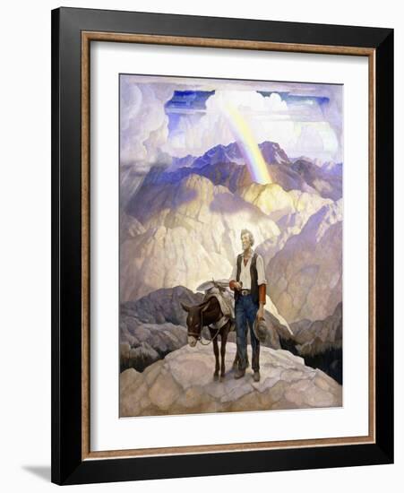 The Seeker, 1933 (Oil on Canvas)-Newell Convers Wyeth-Framed Giclee Print