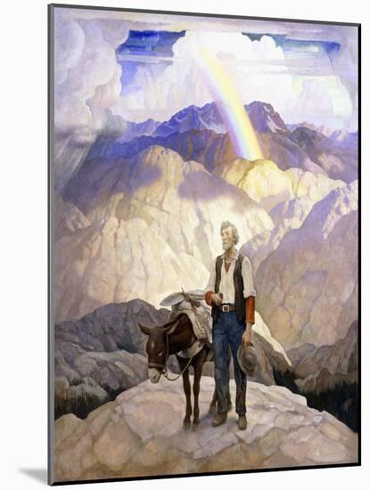 The Seeker, 1933 (Oil on Canvas)-Newell Convers Wyeth-Mounted Giclee Print