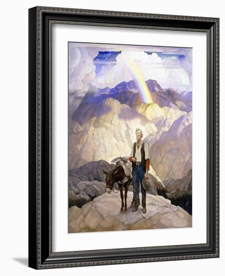 The Seeker, 1933 (Oil on Canvas)-Newell Convers Wyeth-Framed Giclee Print