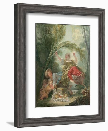 The Seesaw-Jean-Honoré Fragonard-Framed Giclee Print