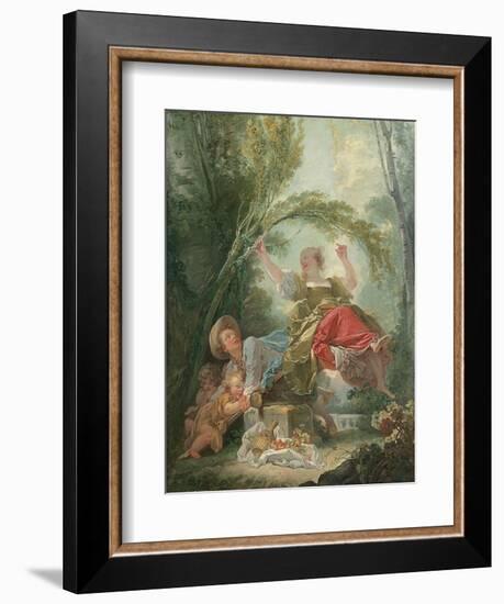 The Seesaw-Jean-Honoré Fragonard-Framed Giclee Print