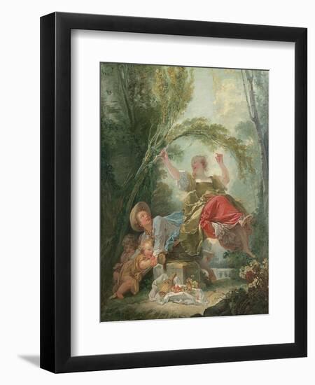 The Seesaw-Jean-Honoré Fragonard-Framed Giclee Print