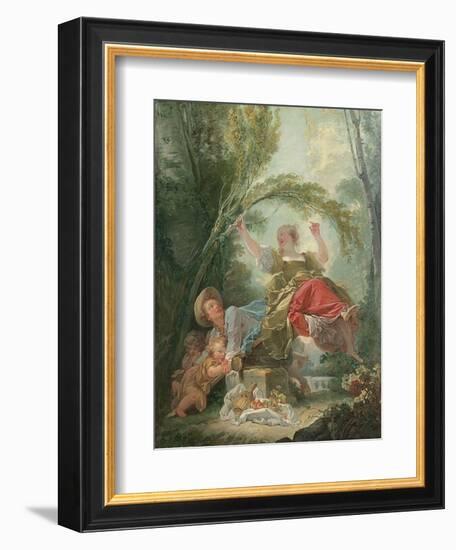 The Seesaw-Jean-Honoré Fragonard-Framed Giclee Print