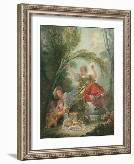 The Seesaw-Jean-Honoré Fragonard-Framed Giclee Print