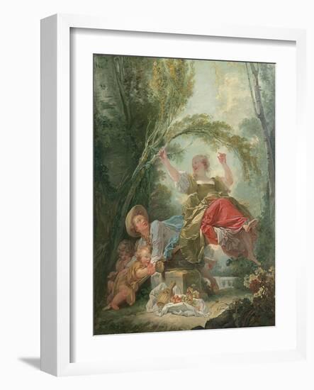 The Seesaw-Jean-Honoré Fragonard-Framed Giclee Print