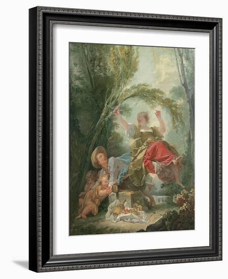 The Seesaw-Jean-Honoré Fragonard-Framed Giclee Print