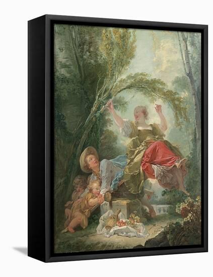 The Seesaw-Jean-Honoré Fragonard-Framed Premier Image Canvas