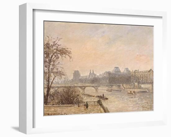 The Seine and the Louvre, 1903-Camille Pissarro-Framed Giclee Print