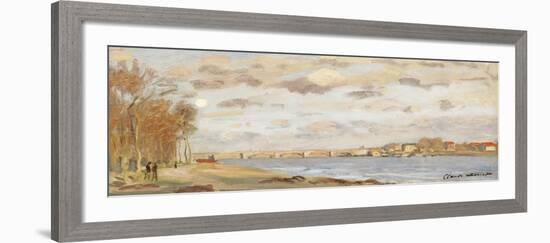 The Seine at Argenteuil, 1872-Claude Monet-Framed Giclee Print