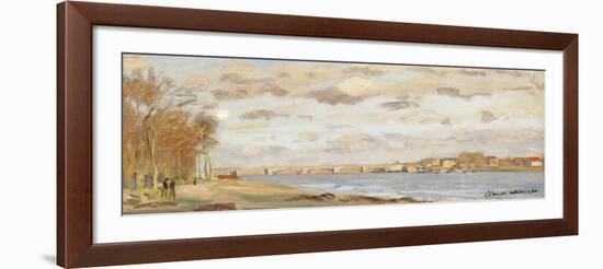 The Seine at Argenteuil, 1872-Claude Monet-Framed Giclee Print