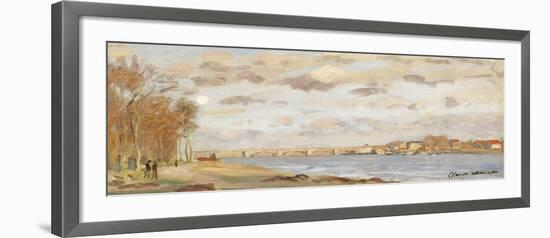 The Seine at Argenteuil, 1872-Claude Monet-Framed Giclee Print
