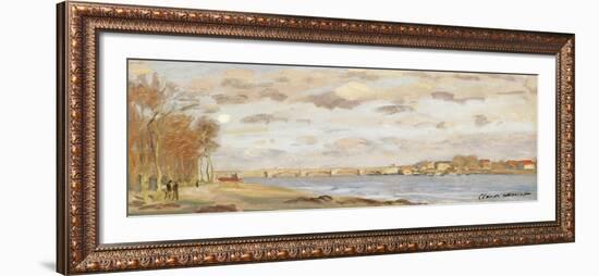 The Seine at Argenteuil, 1872-Claude Monet-Framed Giclee Print