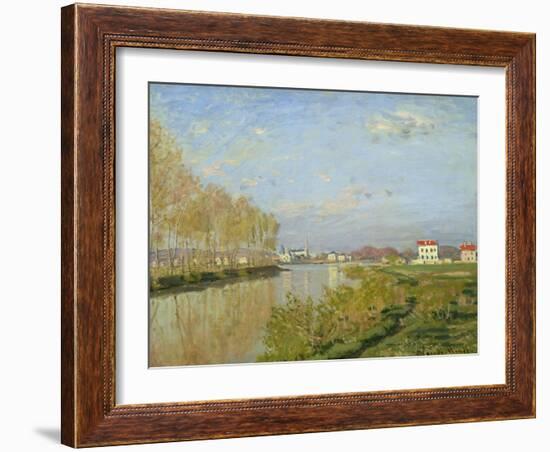 The Seine at Argenteuil, 1873-Claude Monet-Framed Giclee Print