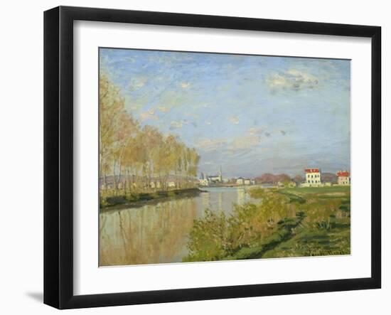 The Seine at Argenteuil, 1873-Claude Monet-Framed Giclee Print