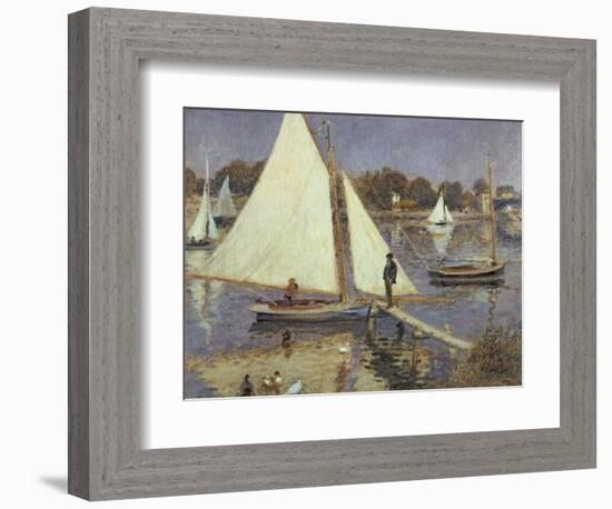 The Seine at Argenteuil, 1874-Pierre-Auguste Renoir-Framed Giclee Print