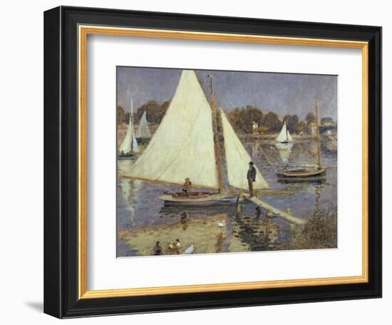 The Seine at Argenteuil, 1874-Pierre-Auguste Renoir-Framed Giclee Print