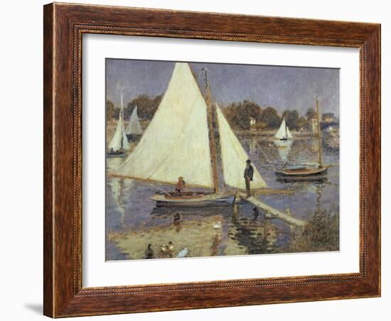 The Seine at Argenteuil, 1874-Pierre-Auguste Renoir-Framed Giclee Print