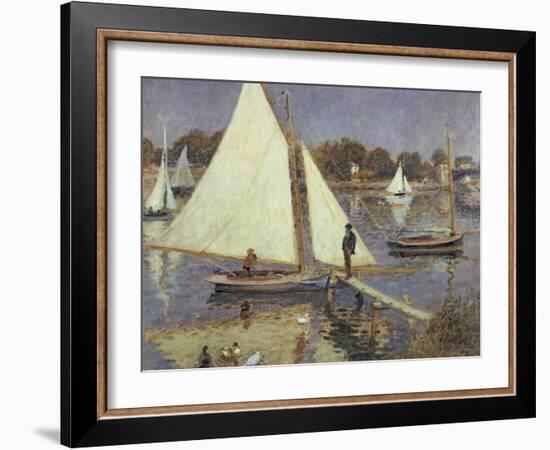 The Seine at Argenteuil, 1874-Pierre-Auguste Renoir-Framed Giclee Print