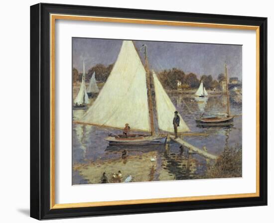 The Seine at Argenteuil, 1874-Pierre-Auguste Renoir-Framed Giclee Print