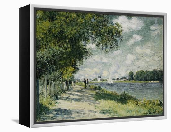 The Seine at Argenteuil, 1875-Claude Monet-Framed Premier Image Canvas