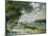 The Seine at Argenteuil, 1875-Claude Monet-Mounted Giclee Print