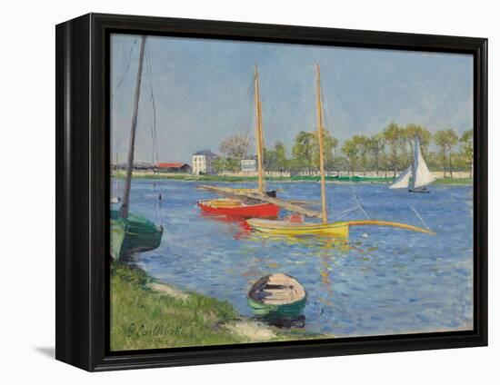 The Seine at Argenteuil, 1882 (Oil on Canvas)-Gustave Caillebotte-Framed Premier Image Canvas