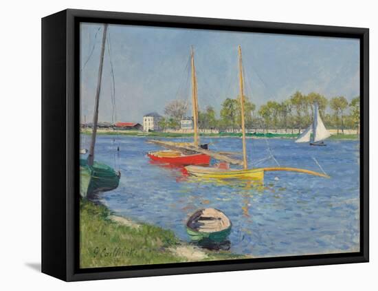 The Seine at Argenteuil, 1882 (Oil on Canvas)-Gustave Caillebotte-Framed Premier Image Canvas