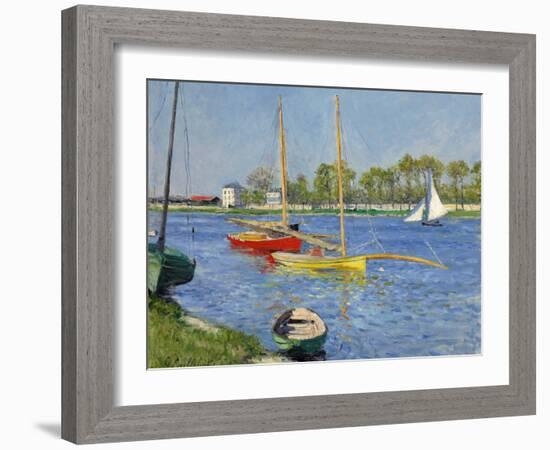 The Seine at Argenteuil, 1882-Gustave Caillebotte-Framed Giclee Print