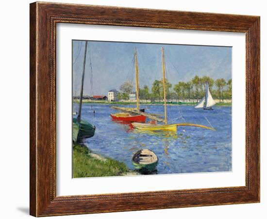 The Seine at Argenteuil, 1882-Gustave Caillebotte-Framed Giclee Print