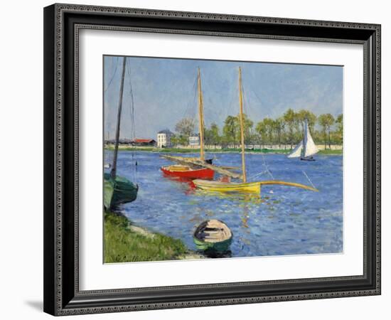 The Seine at Argenteuil, 1882-Gustave Caillebotte-Framed Giclee Print