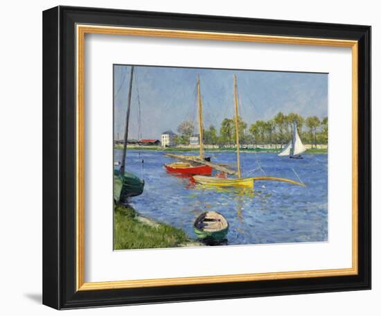 The Seine at Argenteuil, 1882-Gustave Caillebotte-Framed Giclee Print