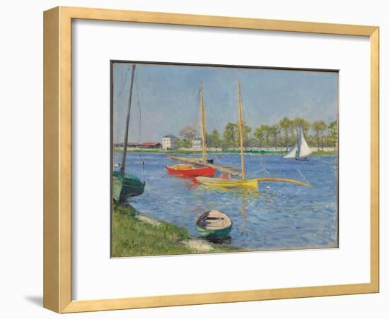 The Seine at Argenteuil, 1882-Gustave Caillebotte-Framed Giclee Print