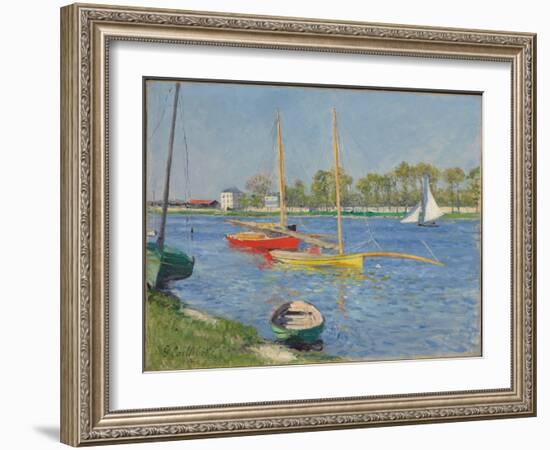 The Seine at Argenteuil, 1882-Gustave Caillebotte-Framed Giclee Print