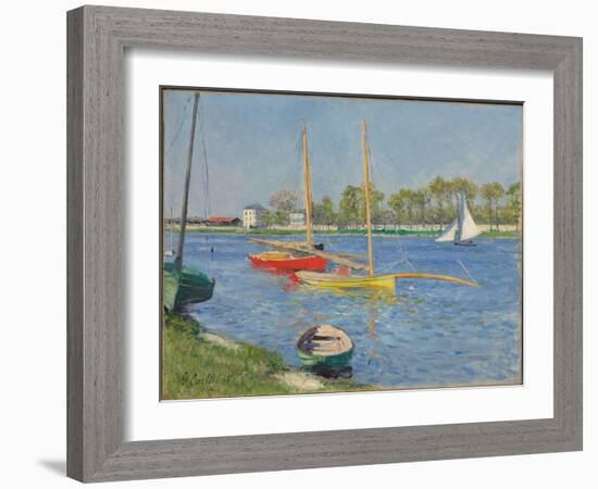 The Seine at Argenteuil, 1882-Gustave Caillebotte-Framed Giclee Print