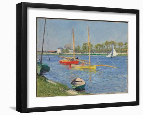 The Seine at Argenteuil, 1882-Gustave Caillebotte-Framed Giclee Print