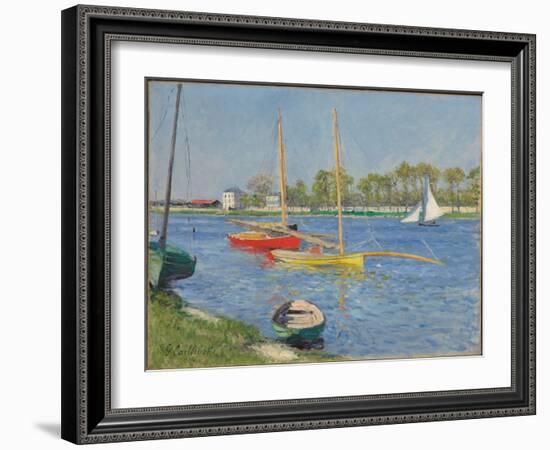 The Seine at Argenteuil, 1882-Gustave Caillebotte-Framed Giclee Print