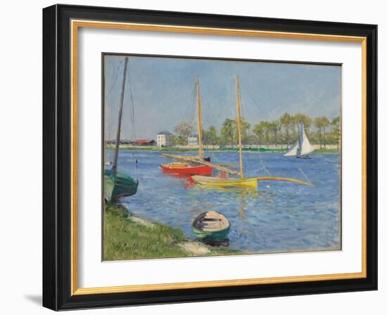 The Seine at Argenteuil, 1882-Gustave Caillebotte-Framed Giclee Print