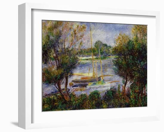 The Seine at Argenteuil, 1888-Pierre-Auguste Renoir-Framed Giclee Print