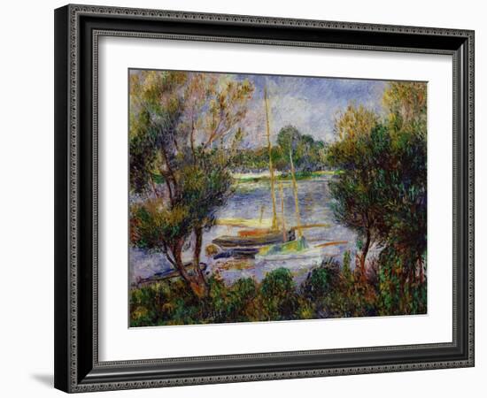 The Seine at Argenteuil, 1888-Pierre-Auguste Renoir-Framed Giclee Print