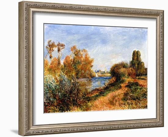 The Seine at Argenteuil, 1888-Pierre-Auguste Renoir-Framed Giclee Print