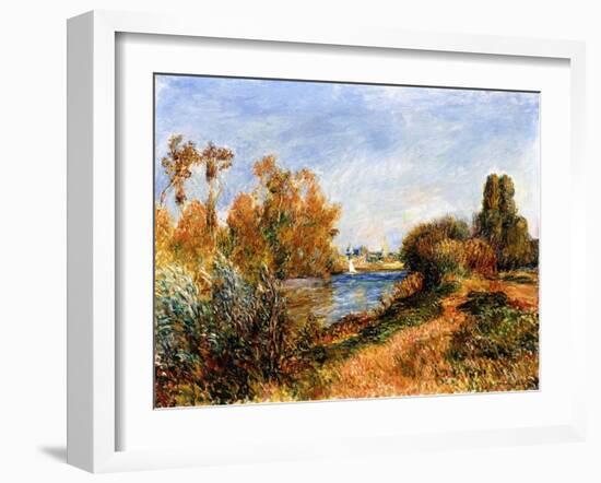 The Seine at Argenteuil, 1888-Pierre-Auguste Renoir-Framed Giclee Print