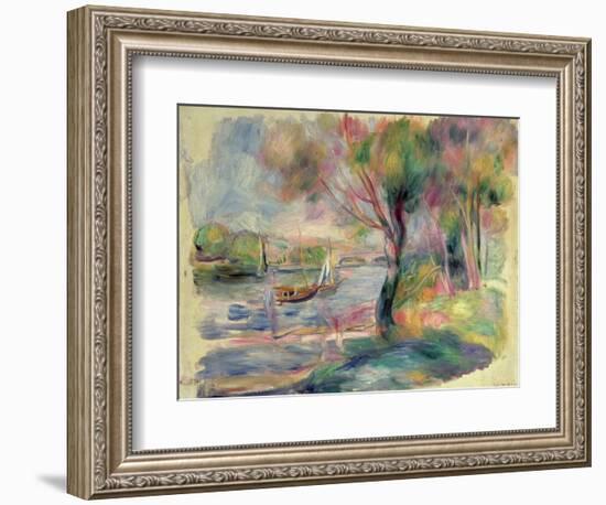 The Seine at Argenteuil, 1892-Pierre-Auguste Renoir-Framed Giclee Print