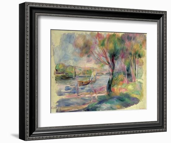 The Seine at Argenteuil, 1892-Pierre-Auguste Renoir-Framed Giclee Print