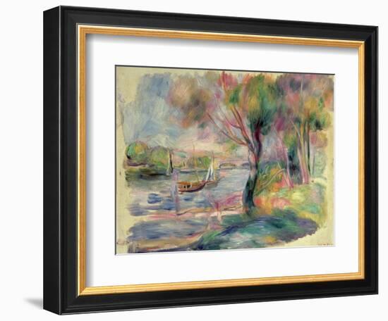 The Seine at Argenteuil, 1892-Pierre-Auguste Renoir-Framed Giclee Print